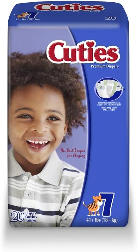 Cuties Premium Baby Diapers, Size 2, Pk/42 - Image 1